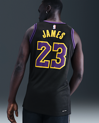 LeBron James Los Angeles Lakers City Edition Men's Nike Dri-FIT